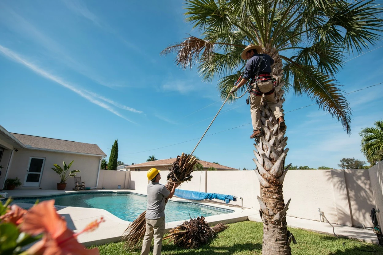 Palm trimming in Ocala, FL